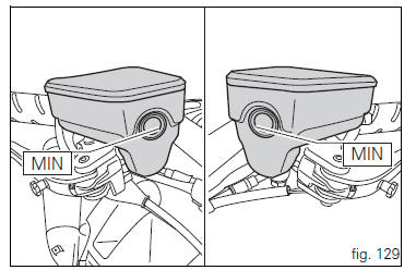 Checking brake and clutch fluid level