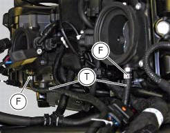 Removal of the intake manifold and coolant union