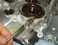 Separation of the crankcase halves