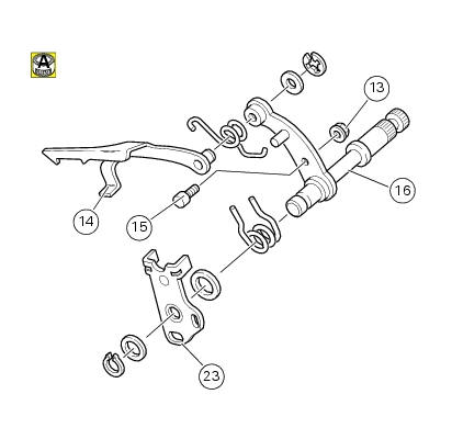 Removal of the gear selector lever