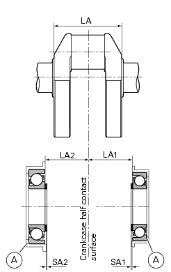 Shimming the crankshaft