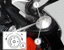 Adjusting the front fork