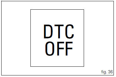 Traction control (dtc) deactivated
