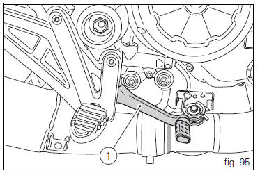 Rear brake pedal