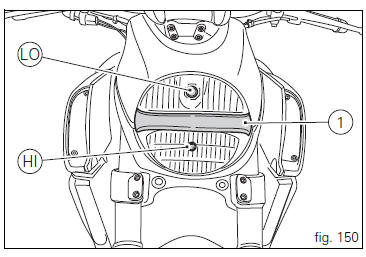 Replacing the high and low beam bulbs