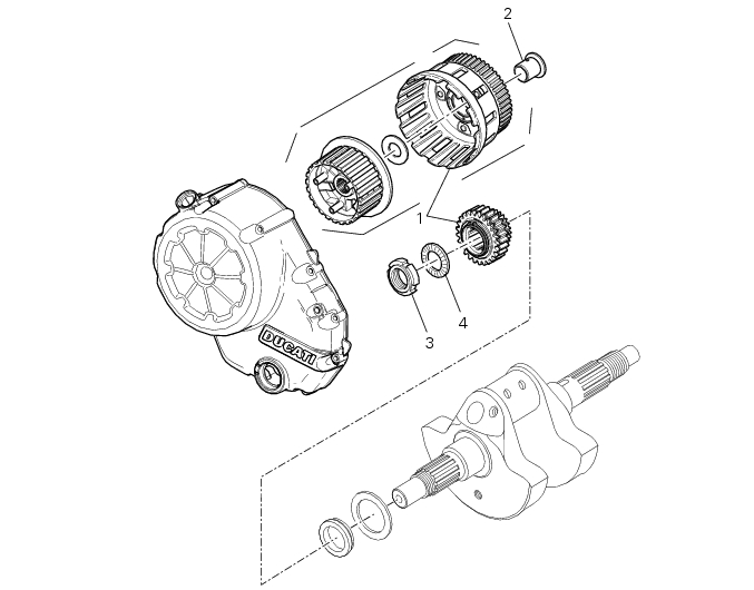 Primary drive gears