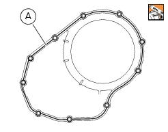 Refitting the clutch-side crankcase cover