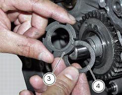 Refitting the primary drive gears and checking backlash