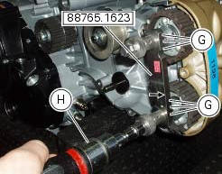 Refitting the timing belts