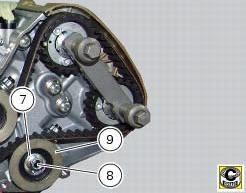 Refitting the timing belts