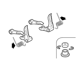 Opening and closing shims - springs