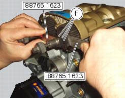 Refitting the timing belts