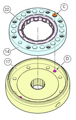 Reassembling the flywheel - generator assembly