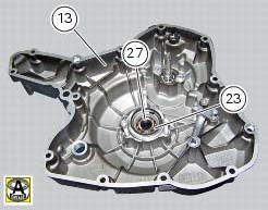 Refitting the alternator-side crankcase cover