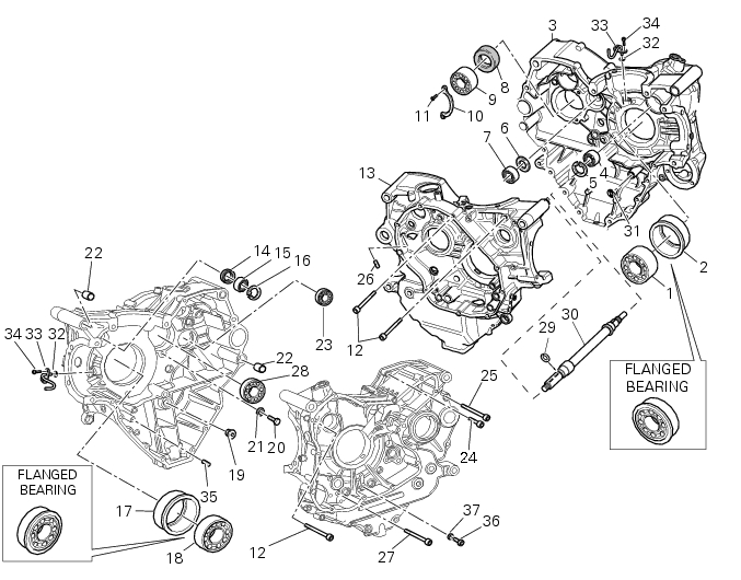 Crankcase halves