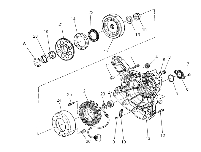 Flywheel - alternator