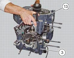 Reassembly of the crankcase halves