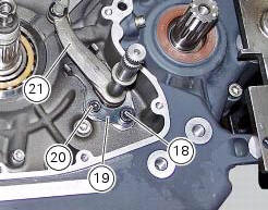Removal of the gear selector lever