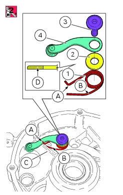 Refitting the gear interlock plunger and pawl assembly