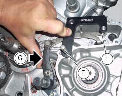 Refitting the gear selector lever