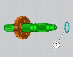 Reassembly of the gearbox shafts