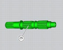 Disassembly of the gearbox secondary shaft