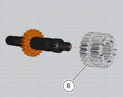 Disassembly of the gearbox primary shaft