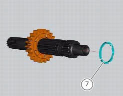 Disassembly of the gearbox primary shaft