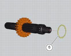 Disassembly of the gearbox primary shaft