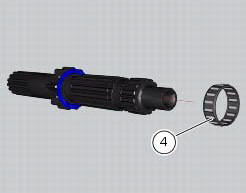 Disassembly of the gearbox primary shaft