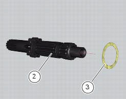 Disassembly of the gearbox primary shaft