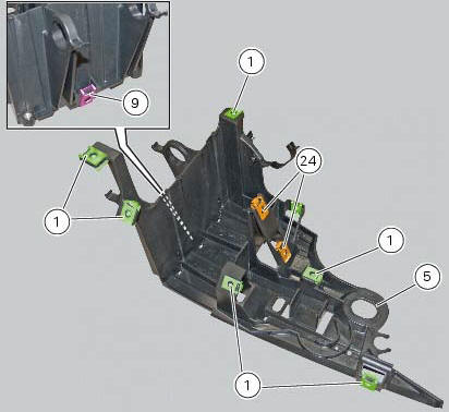 Reassembling the electrical components support