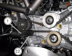 Checking and adjusting timing belt tension