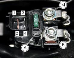 Starter motor relay