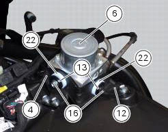 Refitting the abs control unit