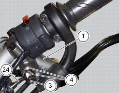 Refitting the front brake system