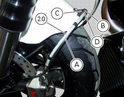 Refitting the front brake system