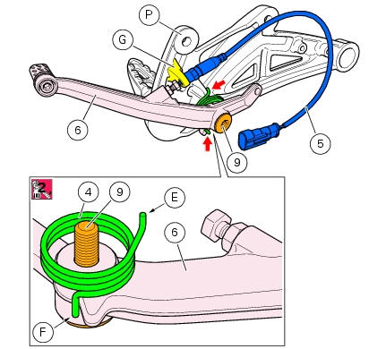 Refitting the rear brake control