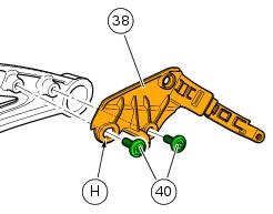 Refitting the rear brake control