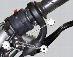 Removal of the front brake system