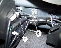 Replacing the rear phonic wheel sensor