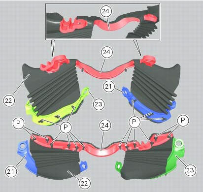 Refitting the steering head components