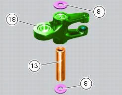Reassembly of rear shock absorber - rocker arm - linkage assembly