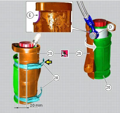 Reassembly of rear shock absorber - rocker arm - linkage assembly