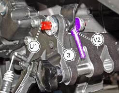 Refitting the shock absorber support