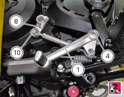 Refitting the gearchange mechanism