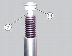 Disassembly of the front fork