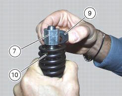 Disassembly of the front fork