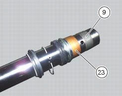 Inspection of the front fork