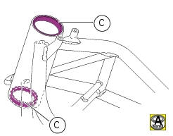 Refitting the steering head components